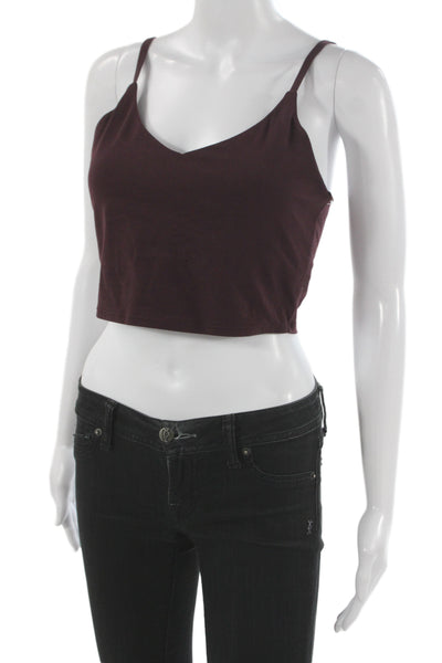 Athleta Women Camisole V Neck Purple Sleeveless Athleisure Size M