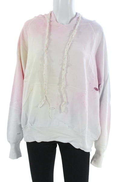 Love Shack Fancy Women Multicolor Pullover Hoodie Colorblock Cotton Size One