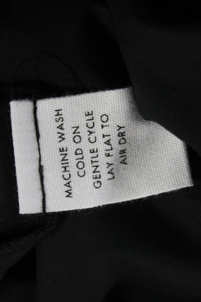 Apiece Apart Womens Basic Black Cotton Sleeveless Tank Round Neck Size 2