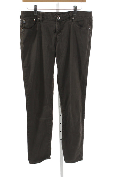 AG Womens Skinny Gray Cotton Button Jeans Size 32