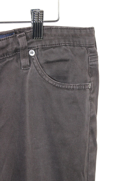 AG Womens Skinny Gray Cotton Button Jeans Size 32