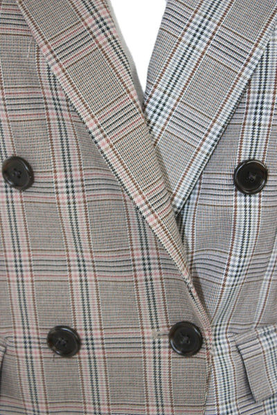 Drew Women Basic Jacket Multicolor Plaid Button Long Sleeve Size S