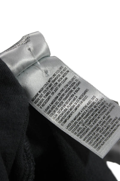 Mother Women Basic T-Shirt Gray Crew Neck Short Sleeve Cotton Pullover Size M