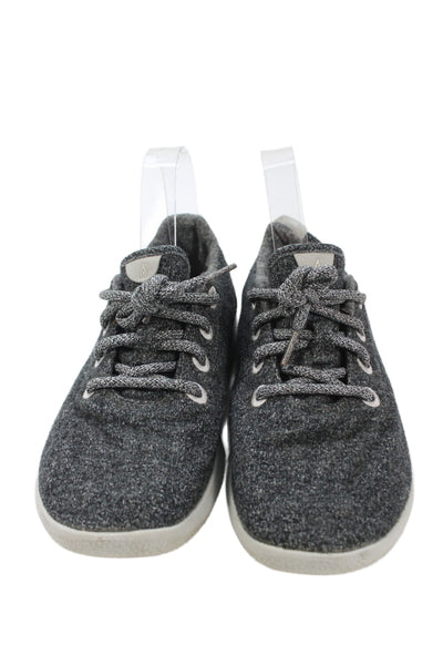 Allbirds Women's Lace Up Round Toe Rubber Sole Sneakers Gray Size 8