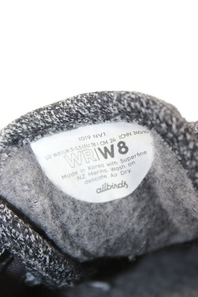 Allbirds Women's Lace Up Round Toe Rubber Sole Sneakers Gray Size 8