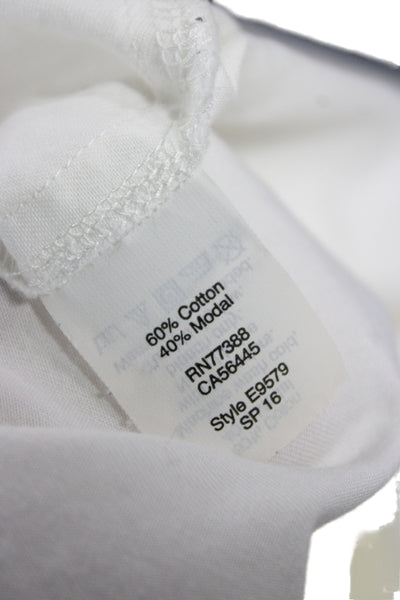 Madewell Women Collared Long Sleeve Basic Button-Up White 60% Cotton Size S