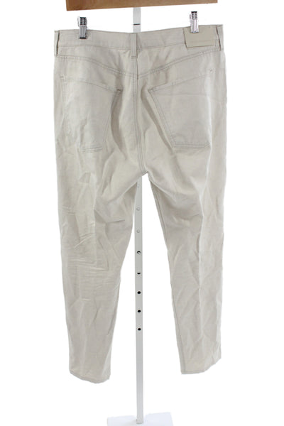Citizens of Humanity Mens Straight Beige Cotton Jeans Size 33