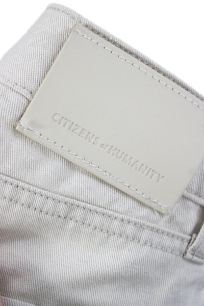 Citizens of Humanity Mens Straight Beige Cotton Jeans Size 33
