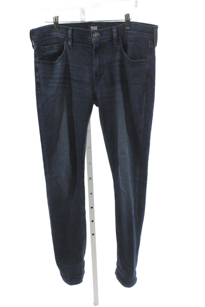 Paige Black Label Mens Skinny Blue Cotton Jeans Size 33