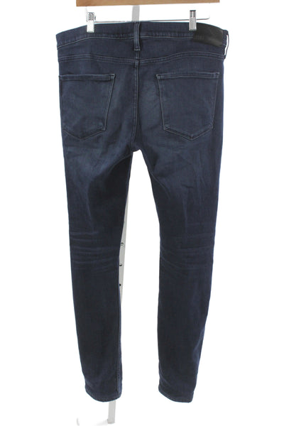 Paige Black Label Mens Skinny Blue Cotton Jeans Size 33