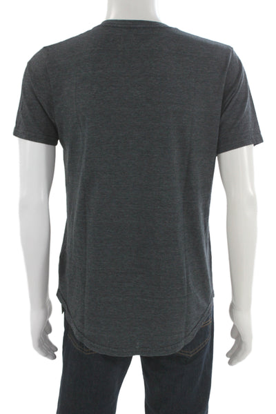 Goodlife Mens Basic Gray V-Neck Short Sleeve T-Shirt Size M