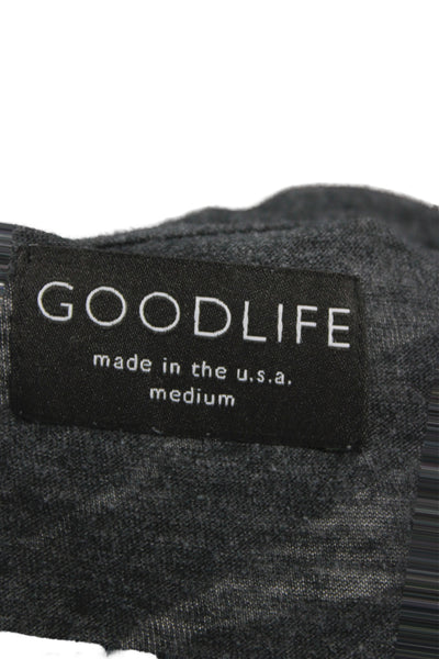Goodlife Mens Basic Gray V-Neck Short Sleeve T-Shirt Size M