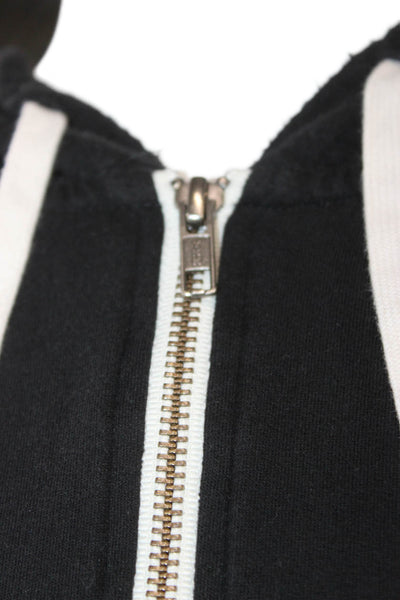 Marine Layer Mens Full Zip Cotton Hoodie Black Size L