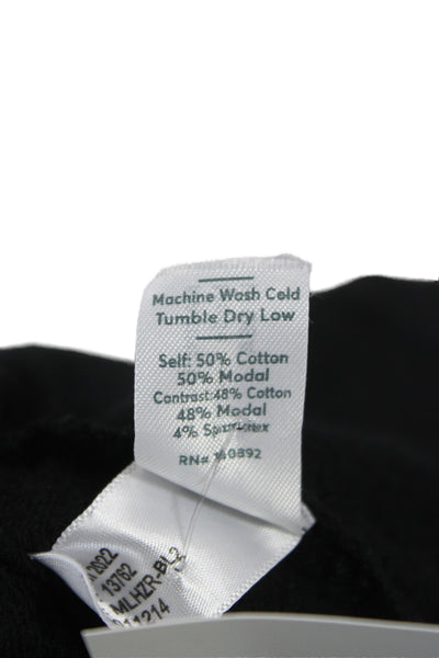 Marine Layer Mens Full Zip Cotton Hoodie Black Size L