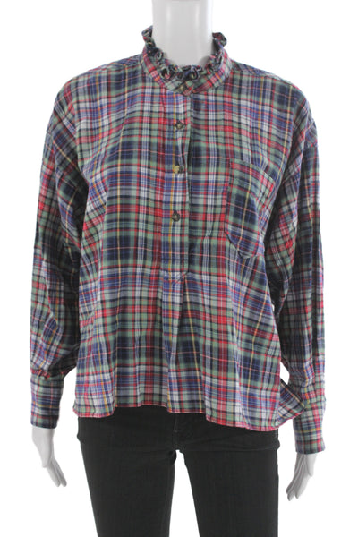 Isabel Marant Etoile Women Plaid Button-Up Multicolor Size 34