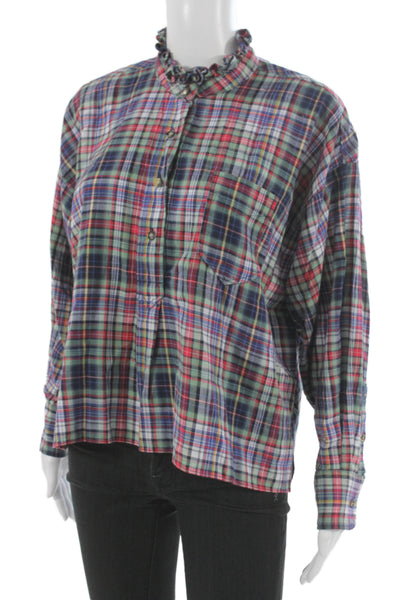 Isabel Marant Etoile Women Plaid Button-Up Multicolor Size 34