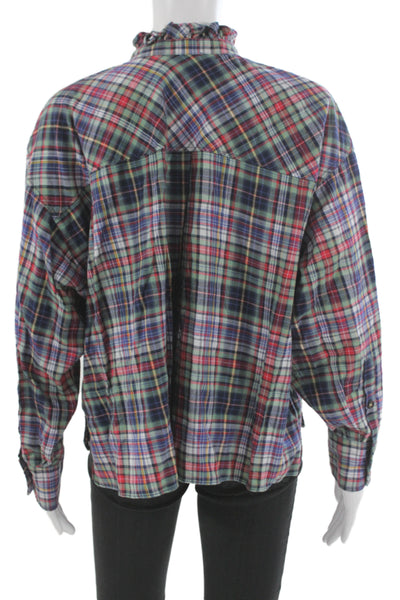 Isabel Marant Etoile Women Plaid Button-Up Multicolor Size 34