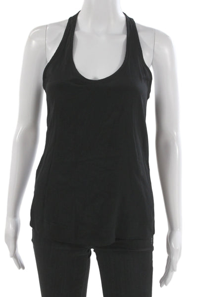 Jennifer Hope Women Basic Halter Tank Black Sleeveless Size XS