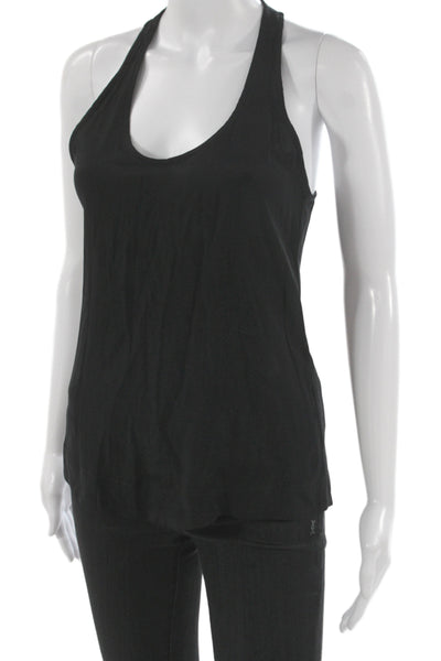 Jennifer Hope Women Basic Halter Tank Black Sleeveless Size XS
