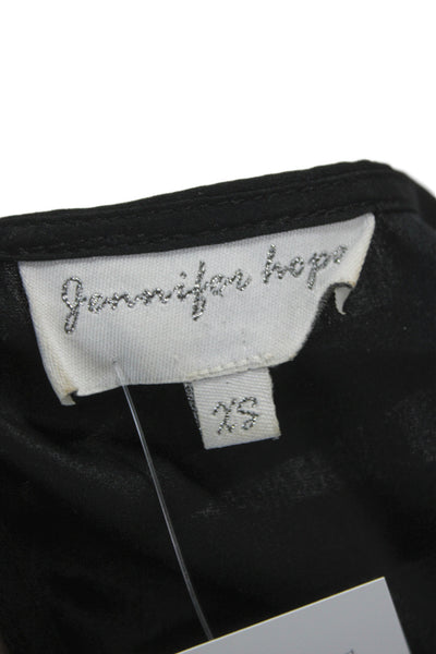 Jennifer Hope Women Basic Halter Tank Black Sleeveless Size XS