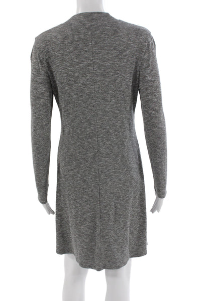 Madewell Womens Sweater Dress Gray Mock Neck Long Sleeve Knee Length Size M