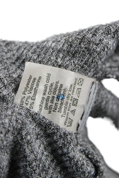 Madewell Womens Sweater Dress Gray Mock Neck Long Sleeve Knee Length Size M