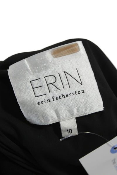 ERIN Erin Fetherston Women Shift Dress Black Polka Dot Size 10