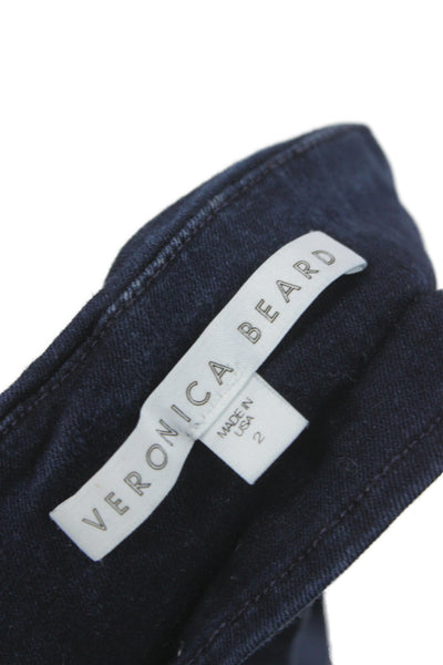 Veronica Beard Womens Jegging Blue Modal High Rise Inseam 27 Size 2