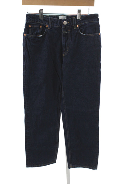 Closed Women Straight Blue High Rise Cotton Blend Jeans Size 26