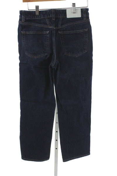 Closed Women Straight Blue High Rise Cotton Blend Jeans Size 26