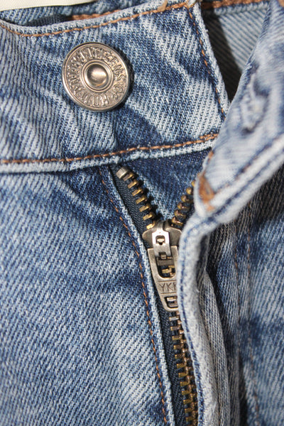 Citizens of Humanity Womens Tapered Distressed High Rise Jeans Blue Size 26