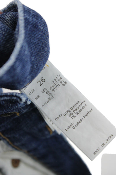 Moussy Women Skinny Jeans Blue Cotton Mid Rise Size 26
