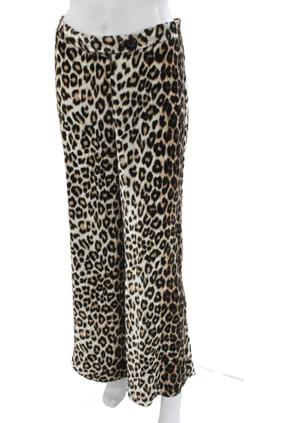 La Prestic Ouiston Women Dress Pants Multicolor Animal Print Viscose Size 1