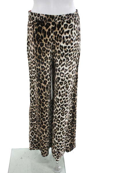 La Prestic Ouiston Women Dress Pants Multicolor Animal Print Viscose Size 1