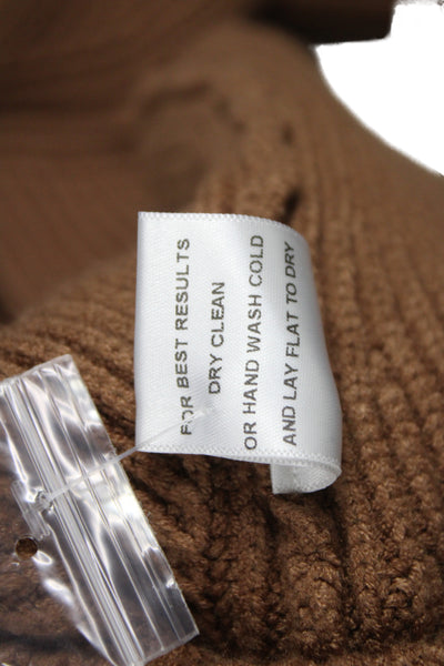 Stitches + Stripes Women Brown V-Neck Cardigan Long Sleeve Size XS