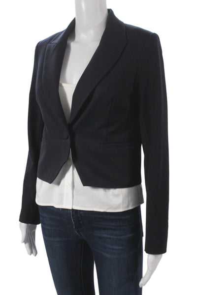Drew Women Basic Jacket Black Button Polyester Long Sleeve Size XS