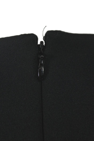 Calvin Klein Women Sheath Dress Black Sleeveless Mid Calf Zip Size 10