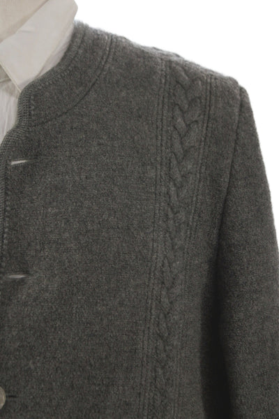 Giesswein Mens Dark Gray Pure New Wool Classic Button Jacket Size 32