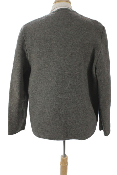 Giesswein Mens Dark Gray Pure New Wool Classic Button Jacket Size 32