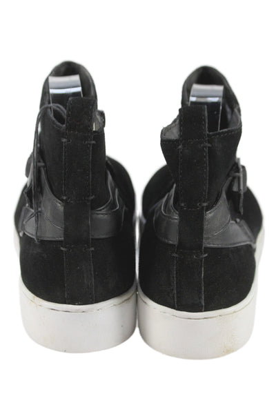 Vionic Women's Suede Zip Closure Rubber Sole High Top Sneskers Black Size 10