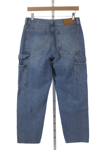 Denim Forum Teens Straight High Rise Blue Cotton Jeans Size 27
