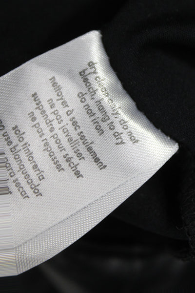 We Wore What Womens Pleated Black Skirt Buckle Knee Length Size S