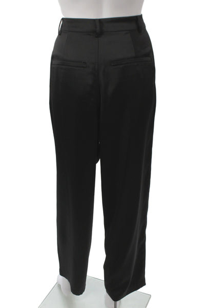Good American Womens Dress Pants Black Zip Business Size 27