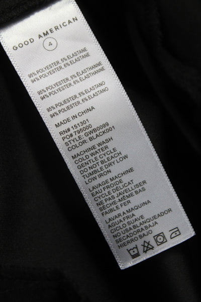 Good American Womens Dress Pants Black Zip Business Size 27
