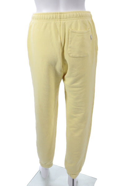 Wesley Women Petite Yellow Jogger Pants Pull On 28 Inseam Size S