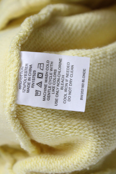Wesley Women Petite Yellow Jogger Pants Pull On 28 Inseam Size S
