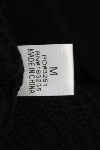 Isalis Womens Black Nylon Sleeveless Solid Vest Size XS