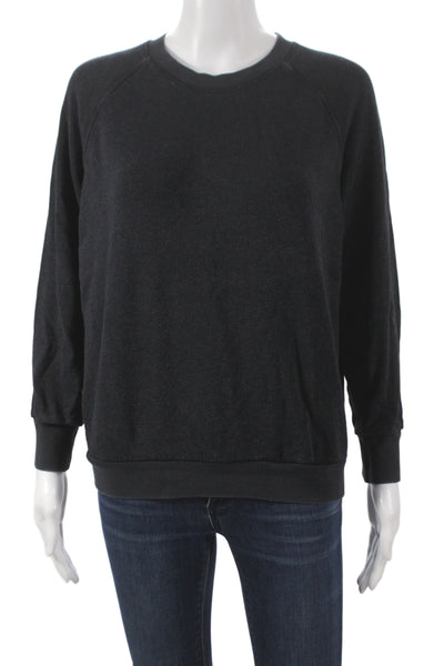 Perfect White Tee Women Pullover Sweatshirt Gray Cotton Size M
