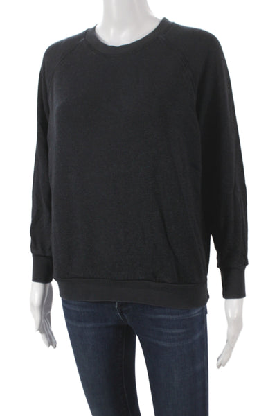 Perfect White Tee Women Pullover Sweatshirt Gray Cotton Size M