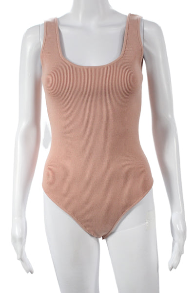 Toccin Womens Blouse Sleeveless Scoop Neck Solid Size S